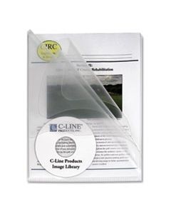 CLI62117 MULTI-SECTION PROJECT FOLDERS W/ CLEAR DIVIDERS, 3-SECTIONS, 1/3-CUT TAB, LETTER SIZE, CLEAR, 25/BOX