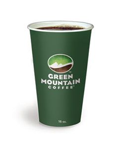 GMT93768 PAPER HOT CUPS, 16 OZ, GREEN MOUNTAIN DESIGN, MULTICOLOR, 1,000/CARTON