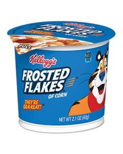 KEB01468 BREAKFAST CEREAL, FROSTED FLAKES, SINGLE-SERVE 2.1OZ CUP, 6/BOX