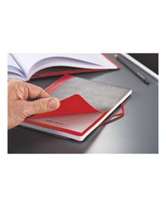 JDK400110478 FLEXIBLE CASEBOUND NOTEBOOKS, 1 SUBJECT, WIDE/LEGAL RULE, BLACK/RED COVER, 11.75 X 8.38, 72 SHEETS