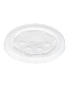 SCCL16BL POLYSTYRENE COLD CUP LIDS, FITS 12 OZ TO 24 OZ CUPS, TRANSLUCENT, 125/PACK, 16 PACKS/CARTON