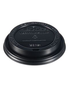 SCCTLB316 TRAVELER CAPPUCCINO STYLE DOME LID, FITS 10 OZ TO 24 OZ CUPS, BLACK, 100/SLEEVE, 10 SLEEVES/CARTON