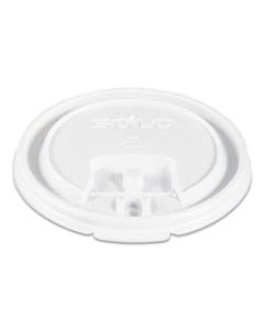 SCCLB3081 LIFT BACK AND LOCK TAB CUP LIDS, FITS 8 OZ CUPS, WHITE, 100/SLEEVE, 10 SLEEVES/CARTON