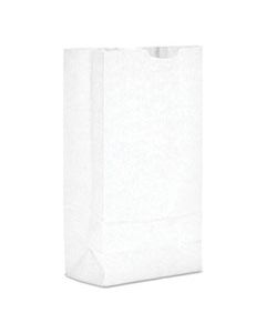 BAGGW10500 GROCERY PAPER BAGS, 35 LBS CAPACITY, #10, 6.31"W X 4.19"D X 13.38"H, WHITE, 500 BAGS