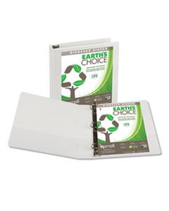 SAM16957 EARTH'S CHOICE BIOBASED D-RING VIEW BINDER, 3 RINGS, 1.5" CAPACITY, 11 X 8.5, WHITE