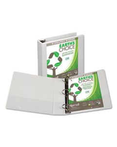 SAM16967 EARTH'S CHOICE BIOBASED D-RING VIEW BINDER, 3 RINGS, 2" CAPACITY, 11 X 8.5, WHITE