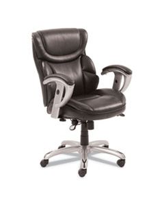 SRJ49711BRW EMERSON TASK CHAIR, SUPPORTS UP TO 300 LBS., BROWN SEAT/BROWN BACK, SILVER BASE