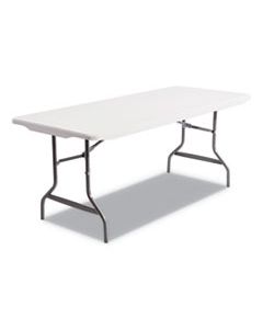 ALE65600 RESIN RECTANGULAR FOLDING TABLE, SQUARE EDGE, 72W X 30D X 29H, PLATINUM