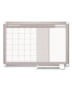 BVCGA0397830 MONTHLY PLANNER, 36X24, SILVER FRAME