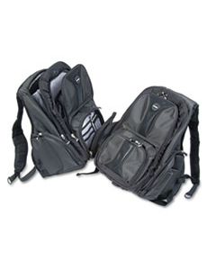 KMW62238 CONTOUR LAPTOP BACKPACK, NYLON, 15 3/4 X 9 X 19 1/2, BLACK