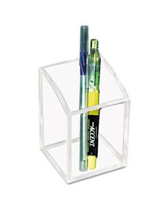 KTKAD20 ACRYLIC PENCIL CUP, 2 3/4 X 2 3/4 X 4, CLEAR