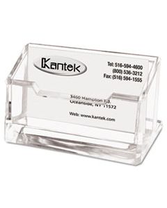 KTKAD30 ACRYLIC BUSINESS CARD HOLDER, CAPACITY 80 CARDS, CLEAR