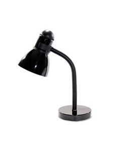 LEDL9090 ADVANCED STYLE INCANDESCENT GOOSENECK DESK LAMP, 5.5"W X 7.5"D X 16.5"H, BLACK