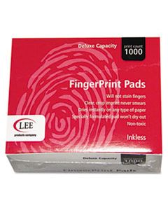 LEE03127 INKLESS FINGERPRINT PAD, 2 1/4 X 1 3/4, BLACK, DOZEN