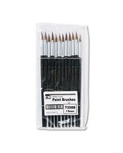 LEO73508 ARTIST BRUSH, SIZE 8, CAMEL HAIR, ROUND, 12/PACK