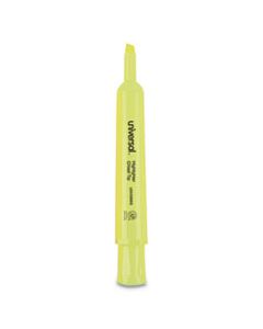 UNV08866 DESK HIGHLIGHTERS, CHISEL TIP, FLUORESCENT YELLOW, 36/PACK