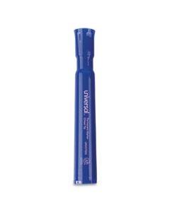 UNV07053 CHISEL TIP PERMANENT MARKER, BROAD, BLUE, DOZEN