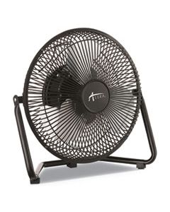 ALEFAN093 9" PERSONAL COOLING FAN, 3 SPEED, BLACK