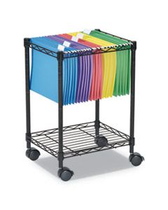 ALEFW601416BL COMPACT ROLLING FILE CART, 15.25W X 12.38D X 21H, BLACK