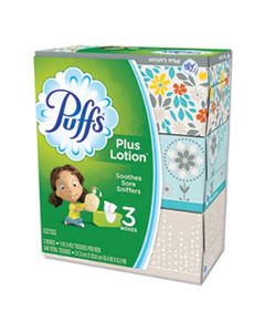 PGC82086 PLUS LOTION FACIAL TISSUE, WHITE, 2-PLY, 116 SHEETS/BOX, 3 BOXES/PACK