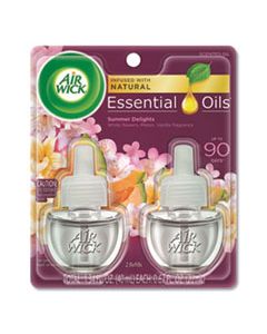 RAC91112 LIFE SCENTS SCENTED OIL REFILLS, SUMMER DELIGHTS, 0.67 OZ, 2/PACK, 6 PACKS/CARTON