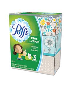 PGC82086CT PLUS LOTION FACIAL TISSUE, 2-PLY, WHITE, 116 SHEETS/BOX, 3 BOXES/PACK, 8 PACKS/CARTON