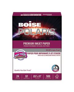 CASPP9624 POLARIS PREMIUM INKJET PAPER, 97 BRIGHT, 24LB, 8.5 X 11, WHITE, 500/REAM