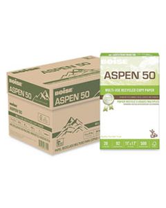 CAS055017 ASPEN 50 MULTI-USE RECYCLED PAPER, 96 BRIGHT, 20LB, 11 X 17, WHITE, 500 SHEETS/REAM, 5 REAMS/CARTON