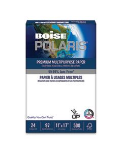 CASBPL0117 POLARIS PREMIUM LASER PAPER, 98 BRIGHT, 24 LB, 11 X 17, WHITE, 500/REAM