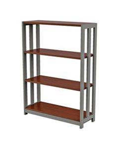 LITTR735CH TRENTO LINE BOOKCASE, 31 1/2W X 11 1/2D X 43 1/4H, CHERRY