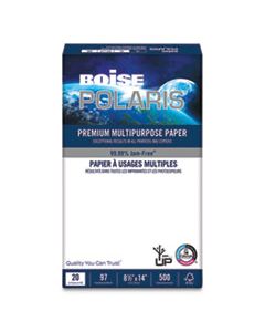 CASPOL8514 POLARIS PREMIUM MULTIPURPOSE PAPER, 97 BRIGHT, 20LB, 8.5 X 14, WHITE, 500 SHEETS/REAM, 10 REAMS/CARTON