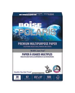 CASPOL8511P POLARIS PREMIUM MULTIPURPOSE PAPER, 97 BRIGHT, 3-HOLE, 20LB, 8.5 X 11, WHITE, 500 SHEETS/REAM, 10 REAMS/CARTON