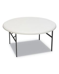 ICE65263 INDESTRUCTABLES TOO 1200 SERIES RESIN FOLDING TABLE, 60 DIA X 29H, PLATINUM