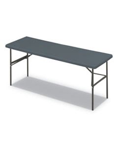 ICE65387 INDESTRUCTABLES TOO 1200 SERIES FOLDING TABLE, 72W X 24D X 29H, CHARCOAL