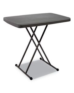 ICE65491 INDESTRUCTABLES TOO 1200 SERIES RESIN PERSONAL FOLDING TABLE, 30 X 20, CHARCOAL