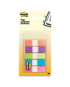 MMM6835CB2 PAGE FLAGS IN PORTABLE DISPENSER, ASSORTED BRIGHTS, 5 DISPENSERS, 20 FLAGS/COLOR