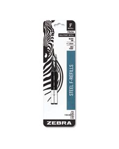 ZEB85412 F-REFILL, MEDIUM POINT, BLACK INK, 2/PACK
