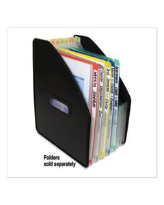 CLI58810 VERTICAL EXPANDING FILE, 10" EXPANSION, 13 SECTIONS, 1/13-CUT TAB, LETTER SIZE, BLACK