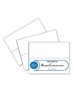 CLI87517 SCORED TENT CARDS, 11 X 4 1/4, WHITE CARDSTOCK, 50 LETTER SHEETS/BOX
