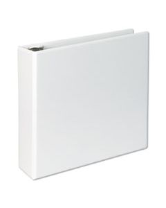 UNV20748 SLANT-RING VIEW BINDER, 3 RINGS, 3" CAPACITY, 11 X 8.5, WHITE