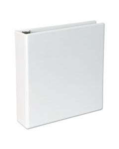 UNV20746 SLANT-RING VIEW BINDER, 3 RINGS, 2" CAPACITY, 11 X 8.5, WHITE