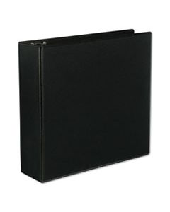 UNV20747 SLANT-RING VIEW BINDER, 3 RINGS, 3" CAPACITY, 11 X 8.5, BLACK