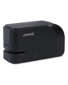 UNV43120 HALF-STRIP ELECTRIC STAPLER WITH STAPLE CHANNEL RELEASE BUTTON, 20-SHEET CAPACITY, BLACK