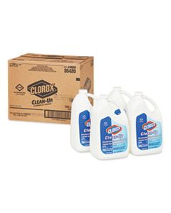 CLO35420CT CLEAN-UP DISINFECTANT CLEANER WITH BLEACH, FRESH, 128 OZ REFILL BOTTLE, 4/CARTON