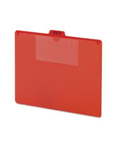 SMD51920 POLY OUT GUIDE, TWO-POCKET STYLE, 1/5 TAB, LETTER, POLY, 5 X 3, 50/BOX