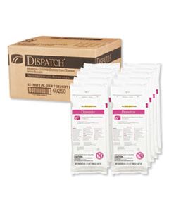 CLO69260 DISPATCH CLEANER DISINFECTANT TOWELS WITH BLEACH, 9 X 10, 60/PACK, 12 PKS/CARTON