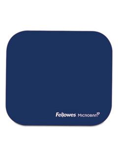 FEL5933801 MOUSE PAD W/MICROBAN, NONSKID BASE, 9 X 8, NAVY