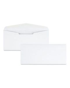 QUA11184 LASER & INKJET WHITE BUSINESS ENVELOPE, #10, BANKERS FLAP, GUMMED CLOSURE, 4.13 X 9.5, WHITE, 500/BOX