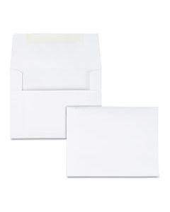 QUA36217 GREETING CARD/INVITATION ENVELOPE, A-2, SQUARE FLAP, GUMMED CLOSURE, 4.38 X 5.75, WHITE, 100/BOX