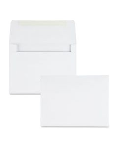 QUA36226 GREETING CARD/INVITATION ENVELOPE, A-2, SQUARE FLAP, GUMMED CLOSURE, 4.38 X 5.75, WHITE, 500/BOX